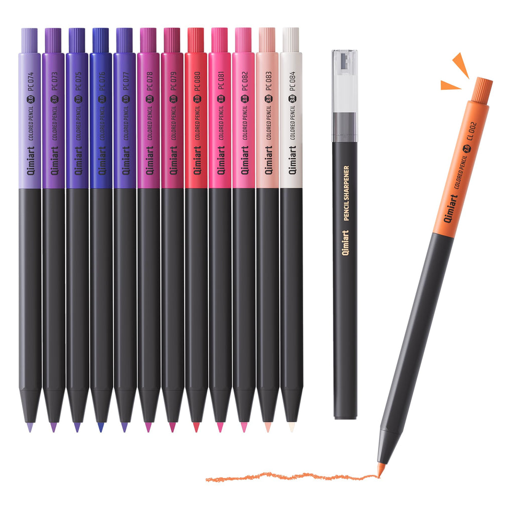 3.0mm Mechanical Colored Pencils Set, Pack of 12 (Metallic Color)