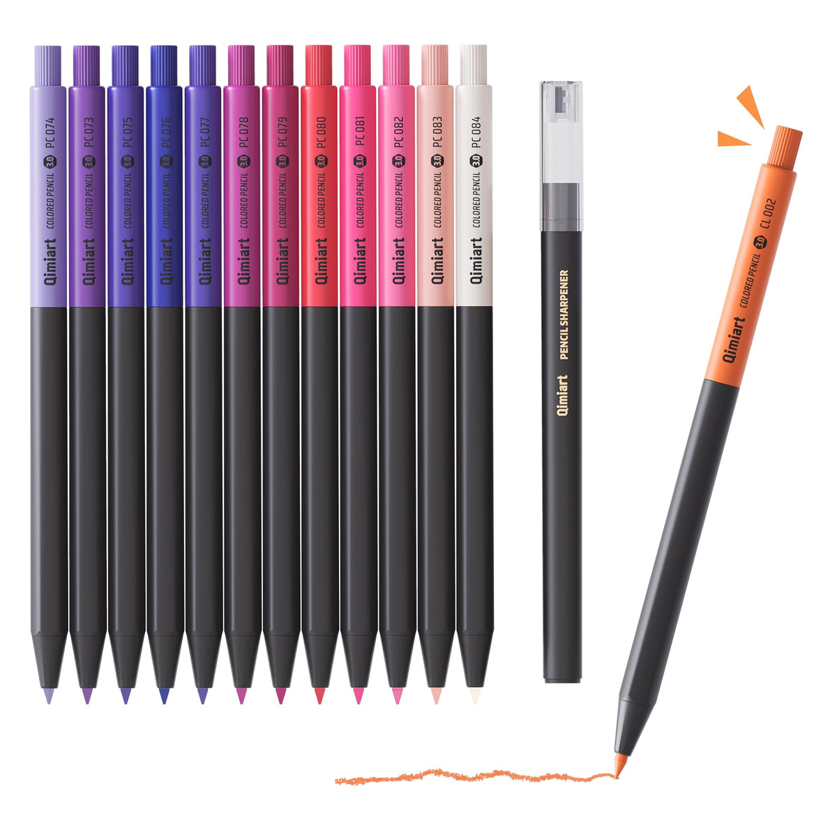 3.0mm Mechanical Colored Pencils Set, Pack of 12 (Metallic Color)
