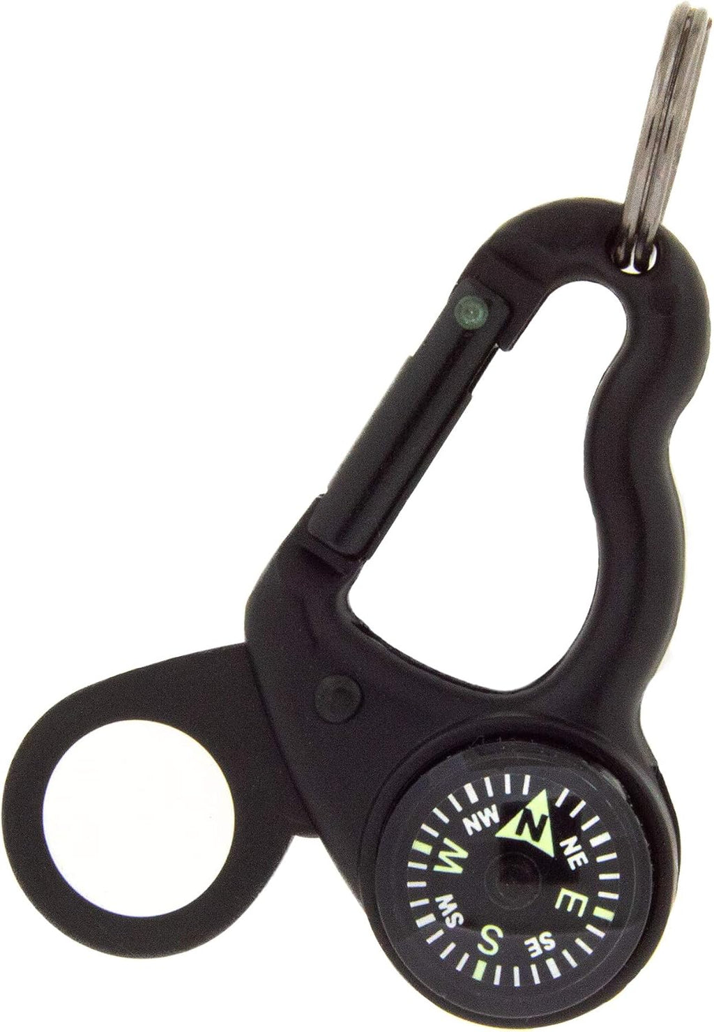 Sun Company MagniComp - Compass/Magnifier Carabiner | Carabiner with Luminous Compass and