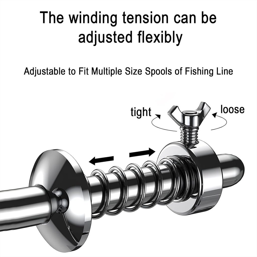 Fishing Line Spooler, Portable Reel Spooling Station for Spinning & Baitcasting Reels