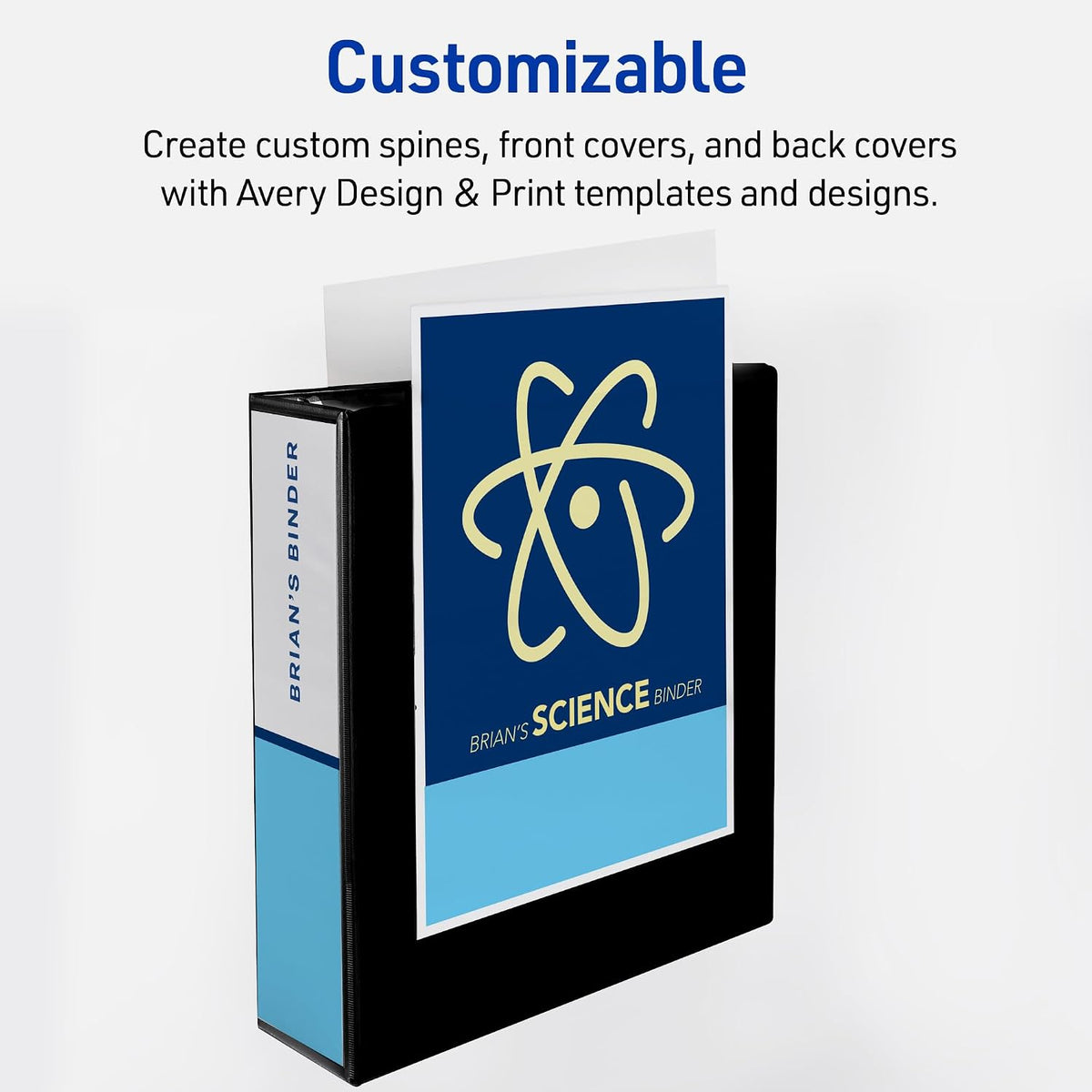 Avery Heavy-Duty View 3 Ring Binder, 3" EZD Rings, 1 White Binder