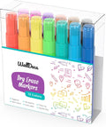 WallDeca Kids Dry Erase Markers Washable 13 Pck Pastel Fine Tip Skinny Pens