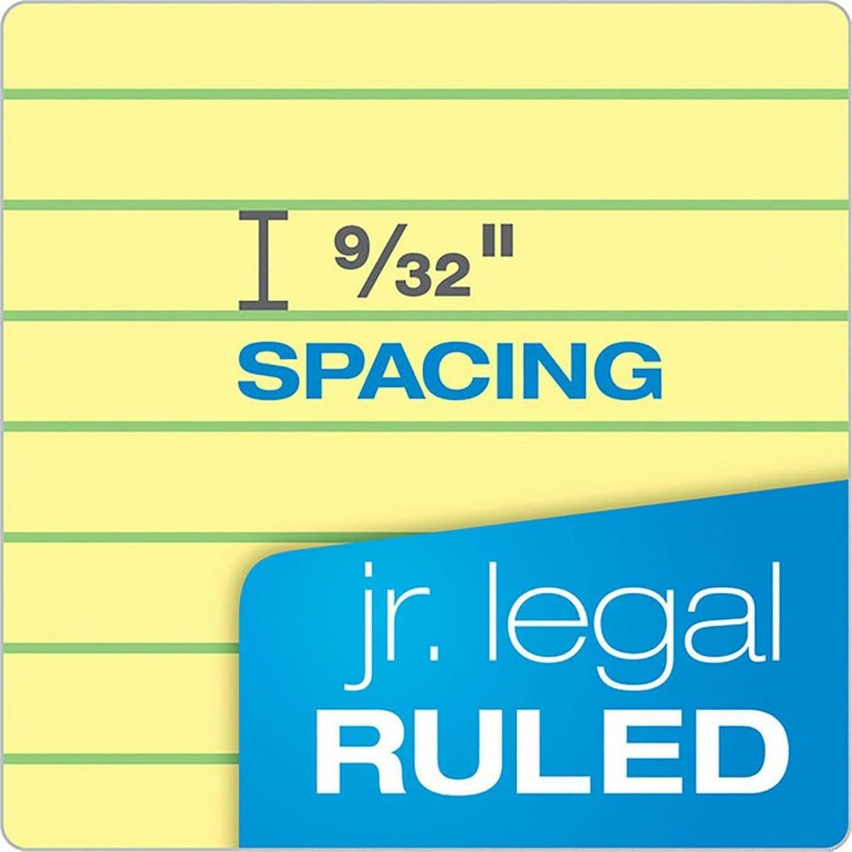 TOPS Second Nature 100% Recycled Legal Pad, 5 x 8 Inches, Perforated, Canary, Narrow Rule