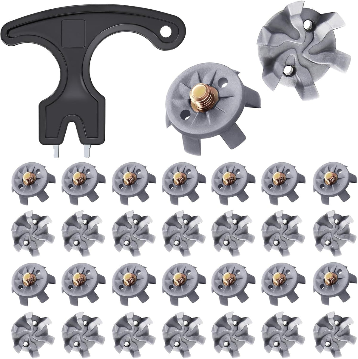 31Pcs Golf Spikes Set 30 Golf Shoe Spikes Replacements
