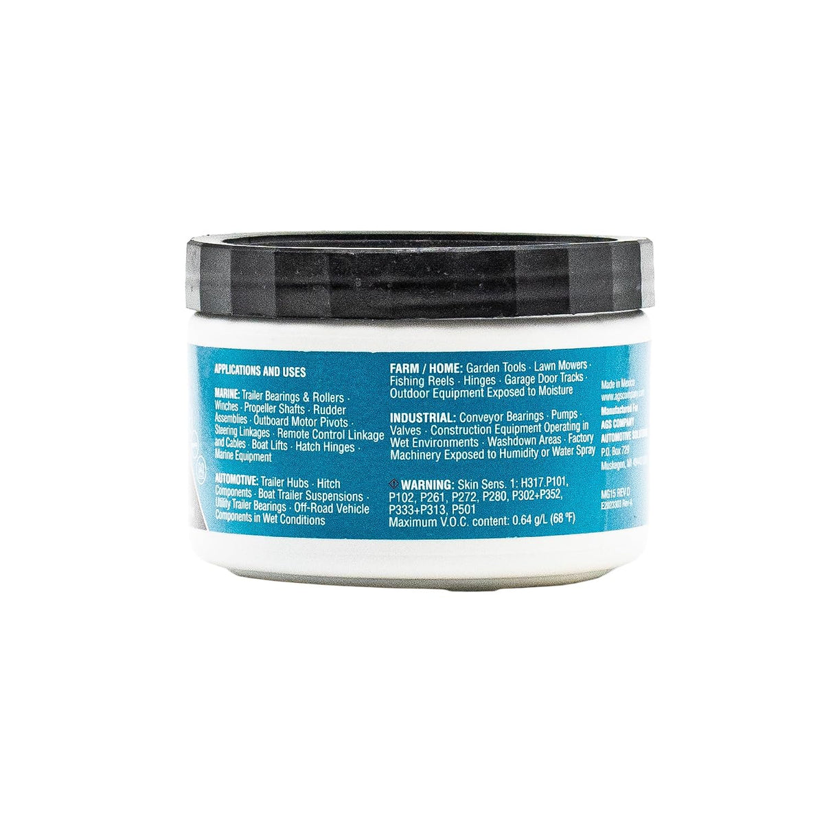 AGS Marine Grease, Premium Mineral Base, Water-Resistant, for Marine