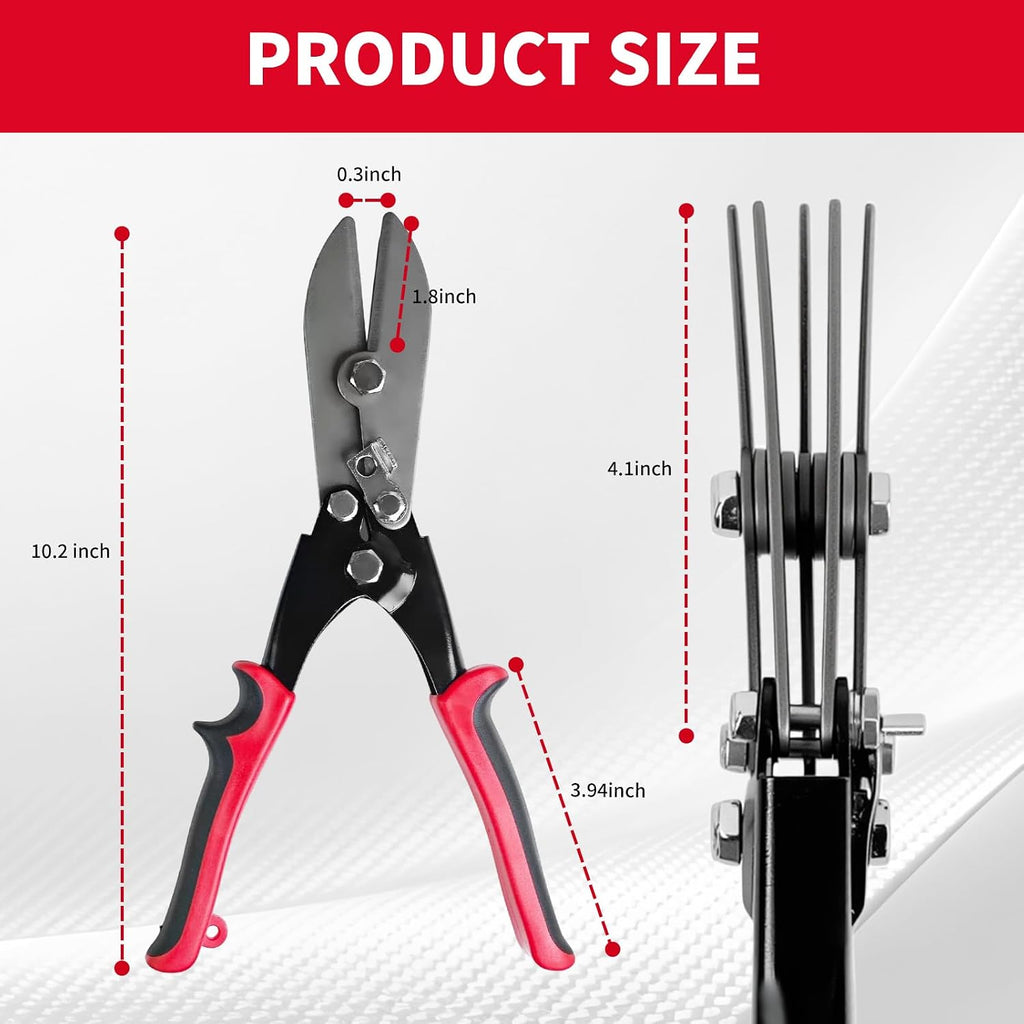 5-Blade Hand Crimper Sheet Metal Tool,HVAC Duct Crimping Tool