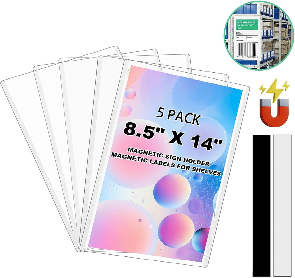 Legal Size Plastic Paper Sleeves 8.5x14 Document Sheet Protectors for Warehouse