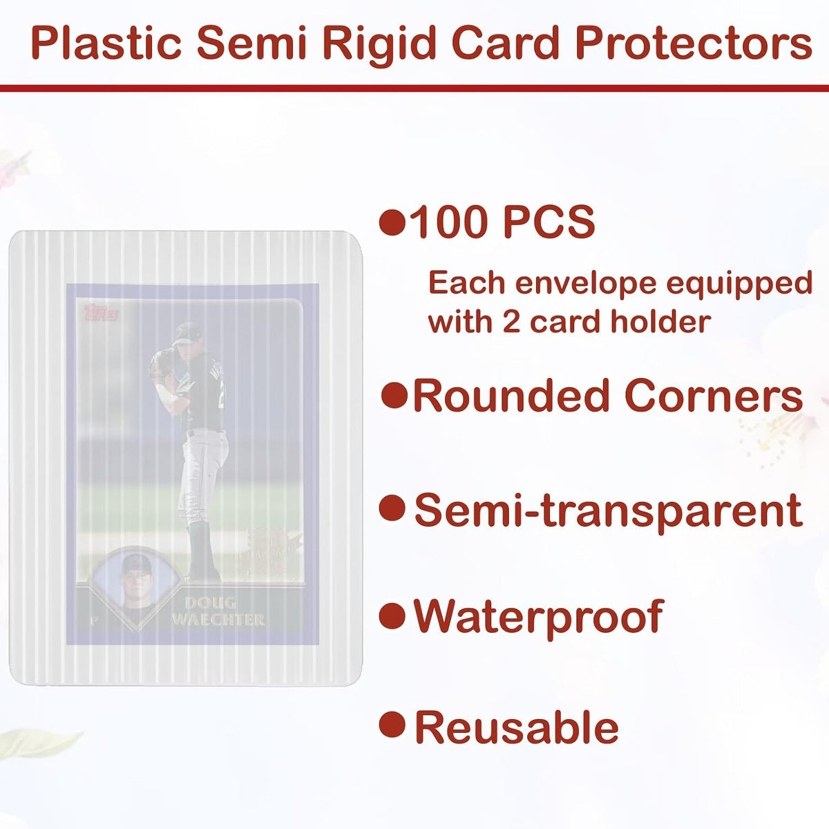 50 Pcs Trading Card Shipping Set for Sports Cards