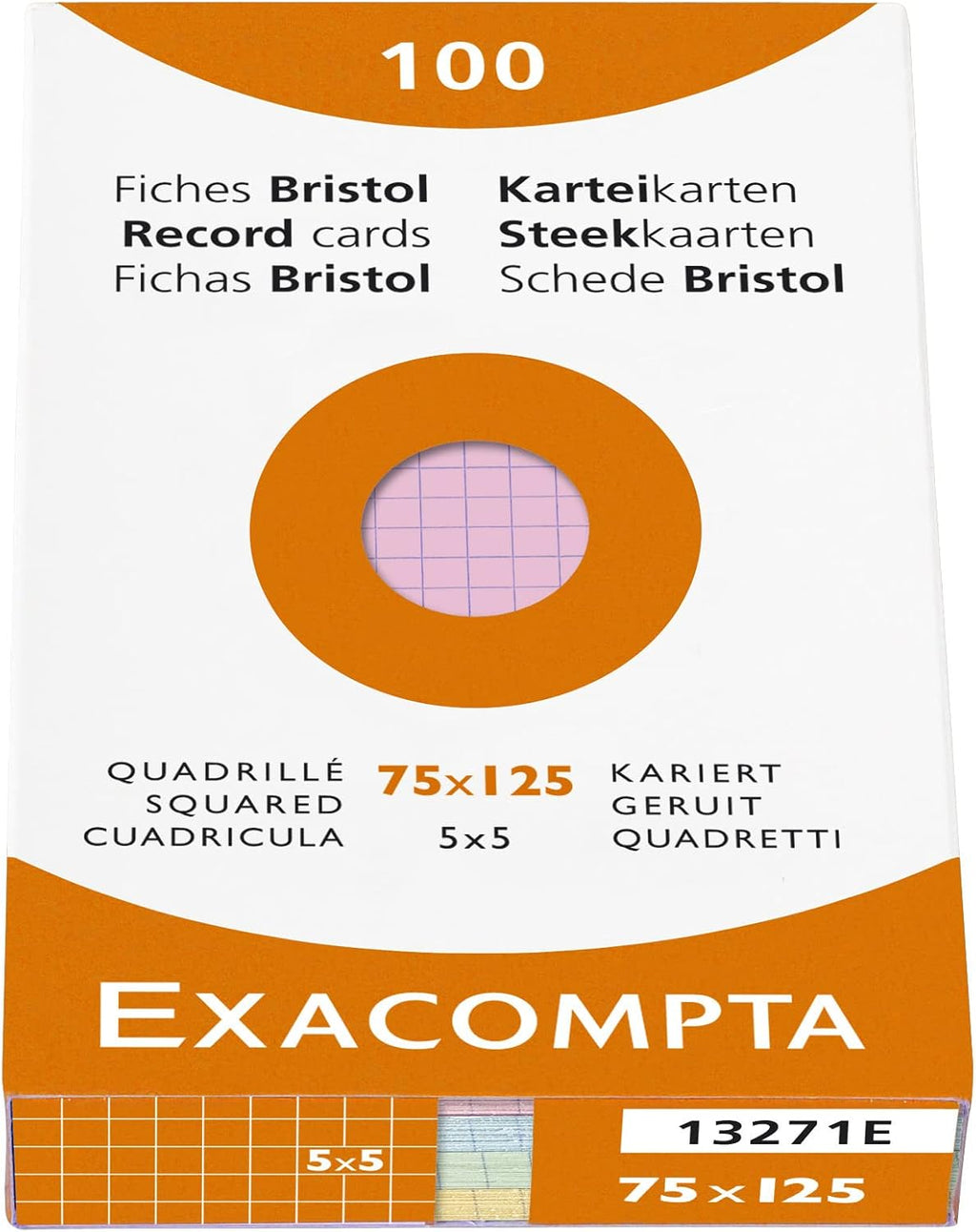 Exacompta Index Cards 3X5 Inch 100Pk
