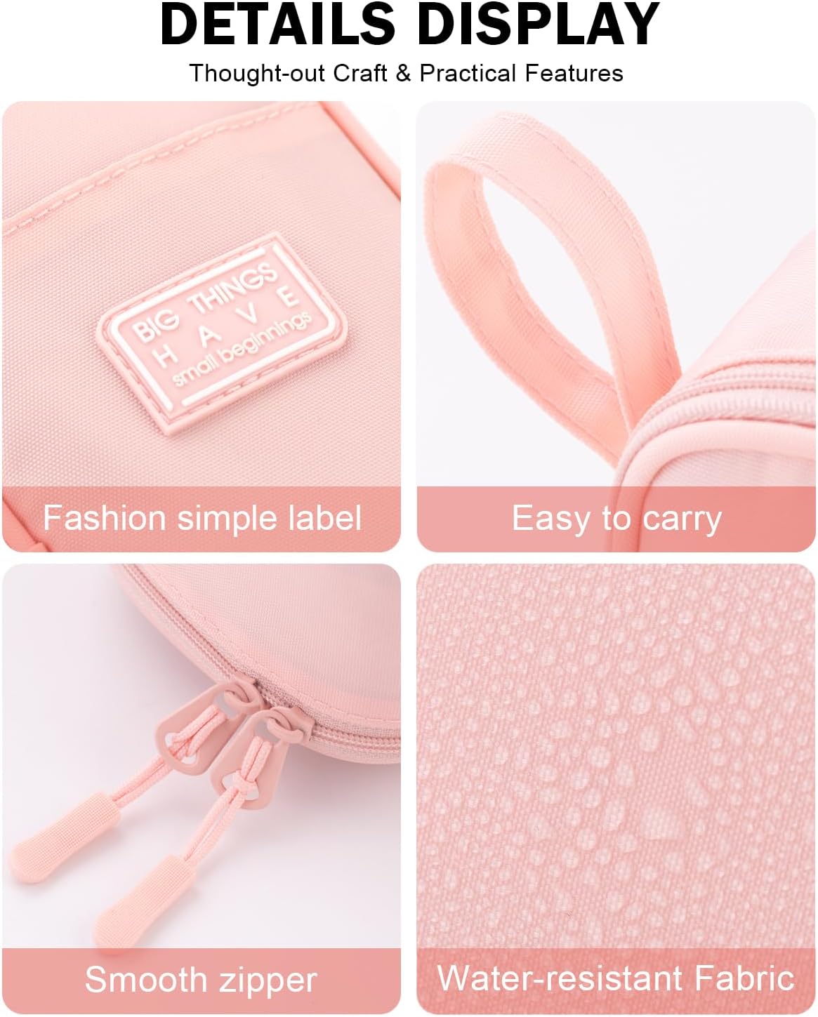CICIMELON Durable Pencil Case Big Storage Pen Pouch Bag for School Supplies Office