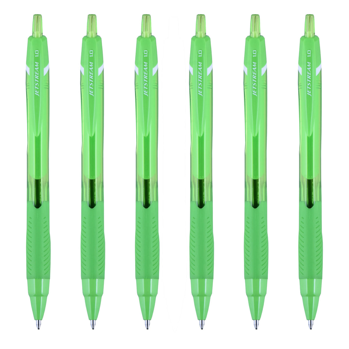 Uni-Ball Jetstream Elements Ballpoint Pen, Medium Point (1.0mm), Black Ink, 6 Pens