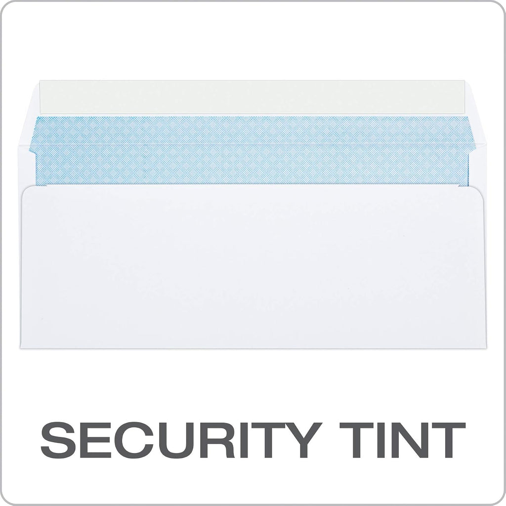 Quality Park Security Envelopes Bundle (6 3/4 and 10) with Redi-Strip Closure