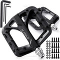 NUWAB Anti-Slip Bike Pedals, Lightweight and Wide Platform Flat Pedals
