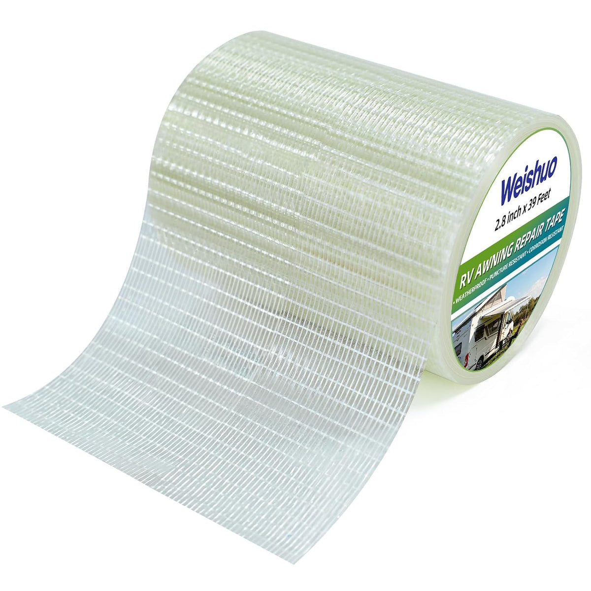 RV Awning Repair Tape, 3.15 Inch x 39 Ft Fiberglass Waterproof Patch Tape