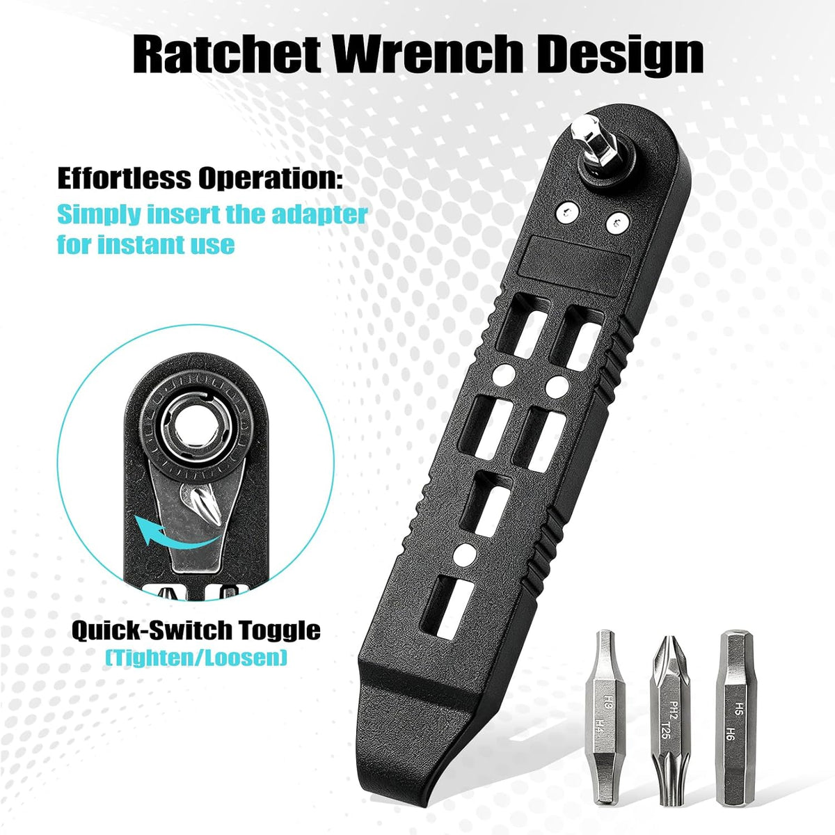 14-in-1 Bike Tire Levers Kit, Portable Bicycle Multi-Tool with Reversible Mini Ratchet