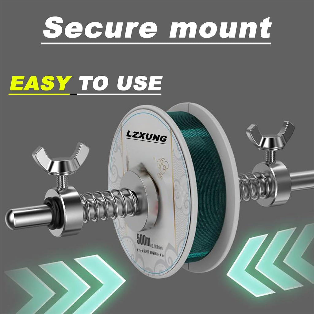 Fishing Line Spooler, Portable Reel Spooling Station for Spinning & Baitcasting Reels