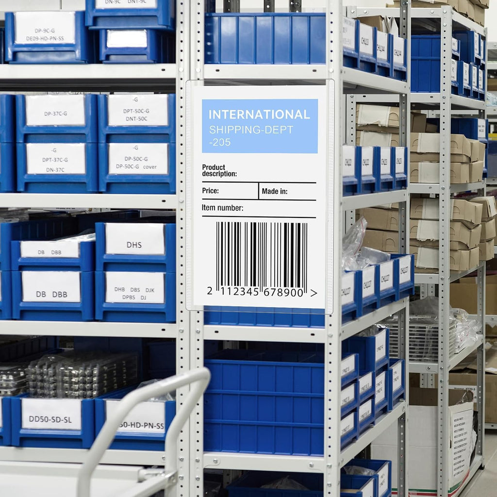 Legal Size Plastic Paper Sleeves 8.5x14 Document Sheet Protectors for Warehouse