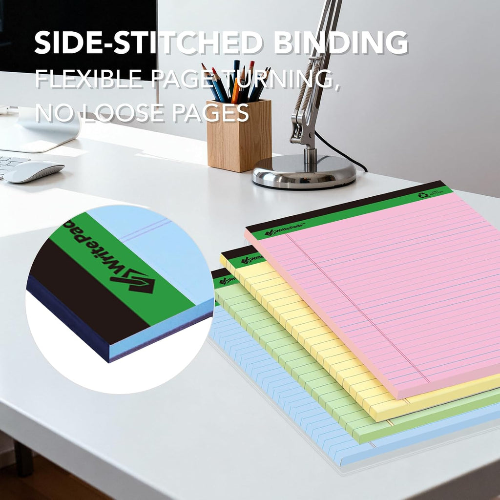 KAISA Colored Legal Pad 15lb Recycled Paper Writing Pad