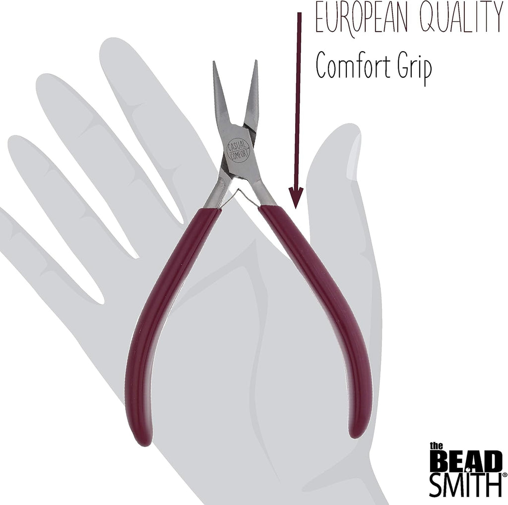 The Beadsmith Chain Nose Pliers – 6-Inches (152 mm) Jewelry-Making Tool w/Polished Steel