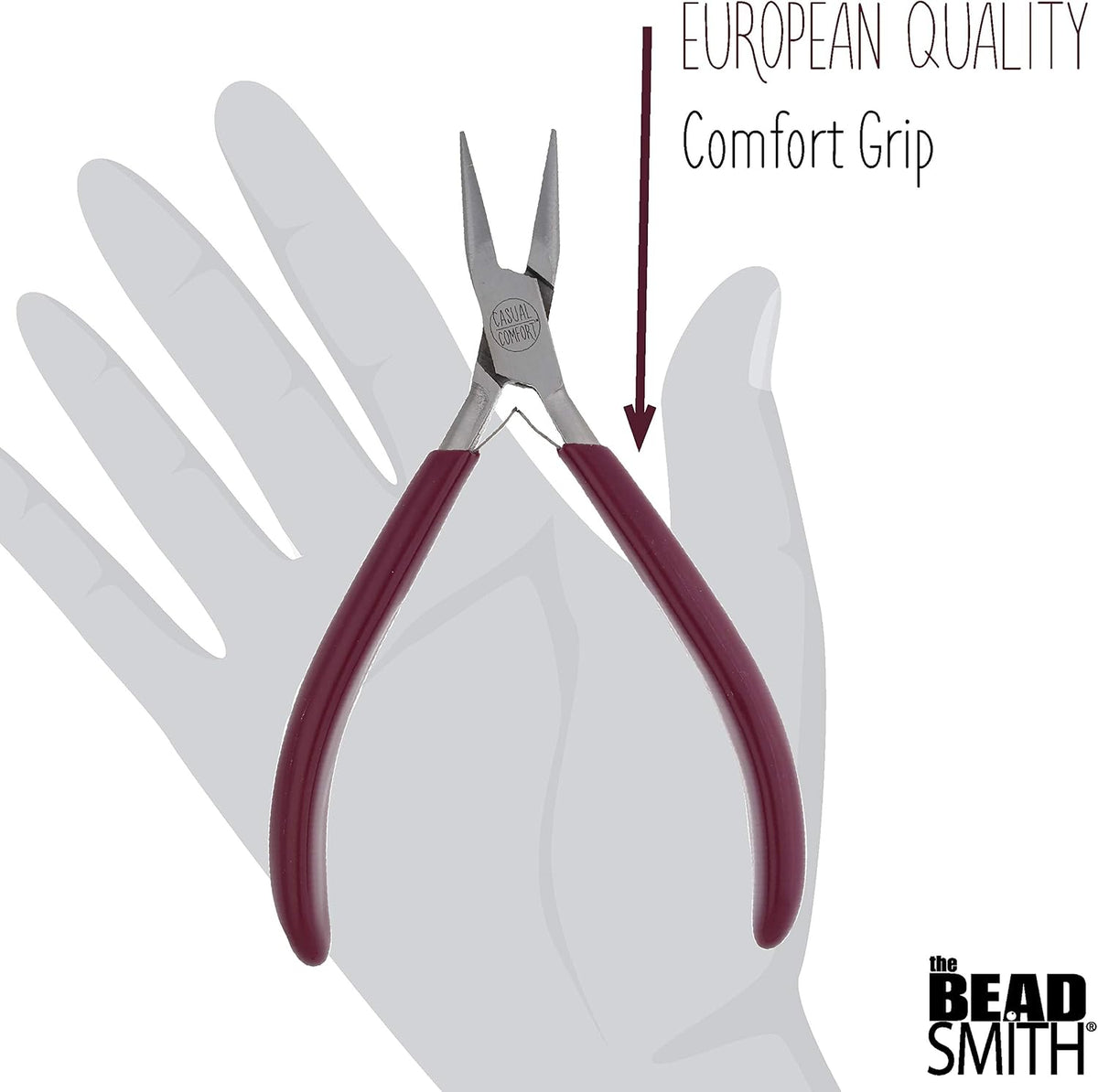 The Beadsmith Chain Nose Pliers – 6-Inches (152 mm) Jewelry-Making Tool w/Polished Steel