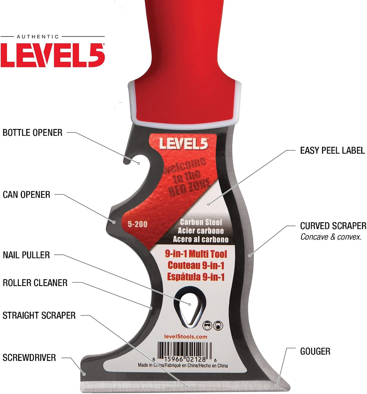 9-In-1 Painter’s Tool - LEVEL5 | Multi-Use Knife