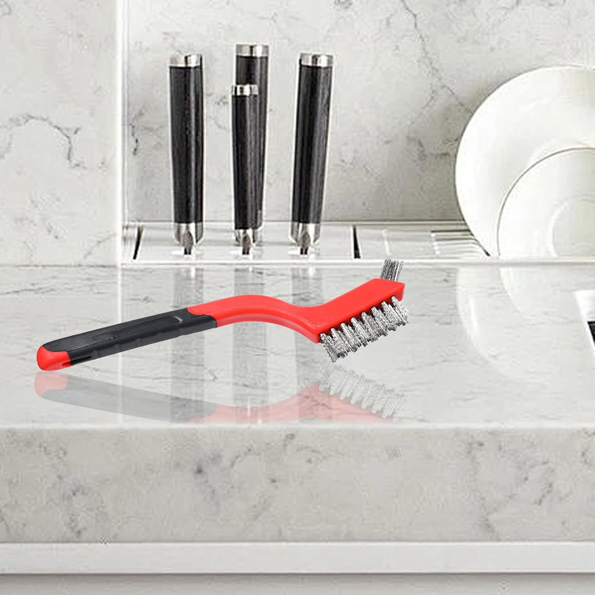 18PCS Wire Scratch Brush Set Soft Grip for Rust