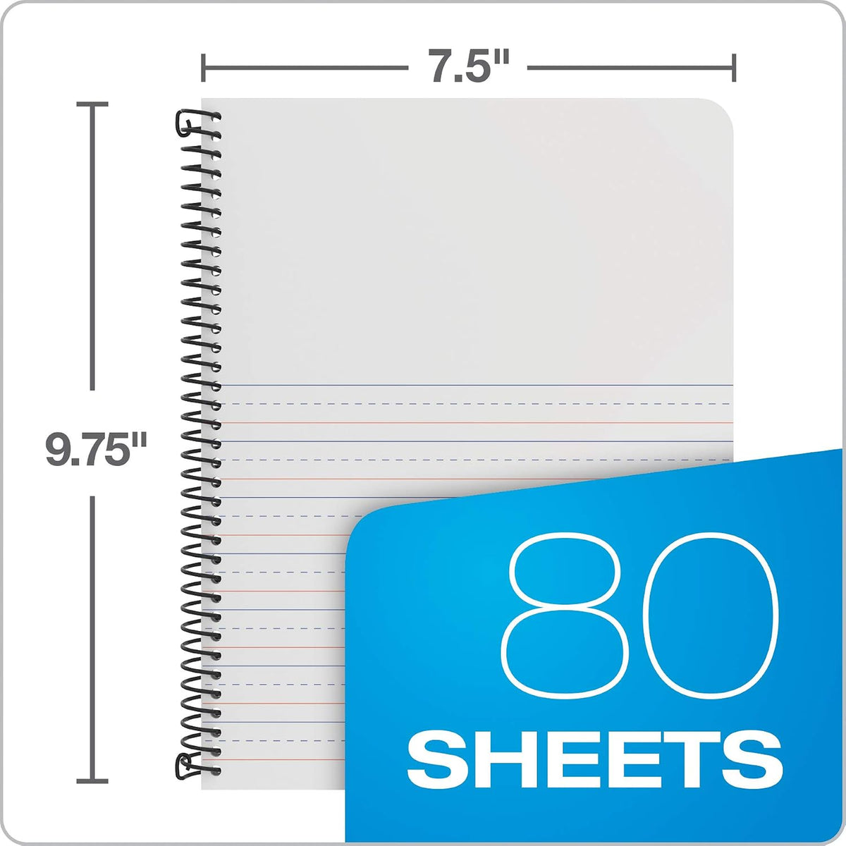 Oxford Primary Spiral Notebooks, Writing/Drawing Practice, Pre-K, K-2