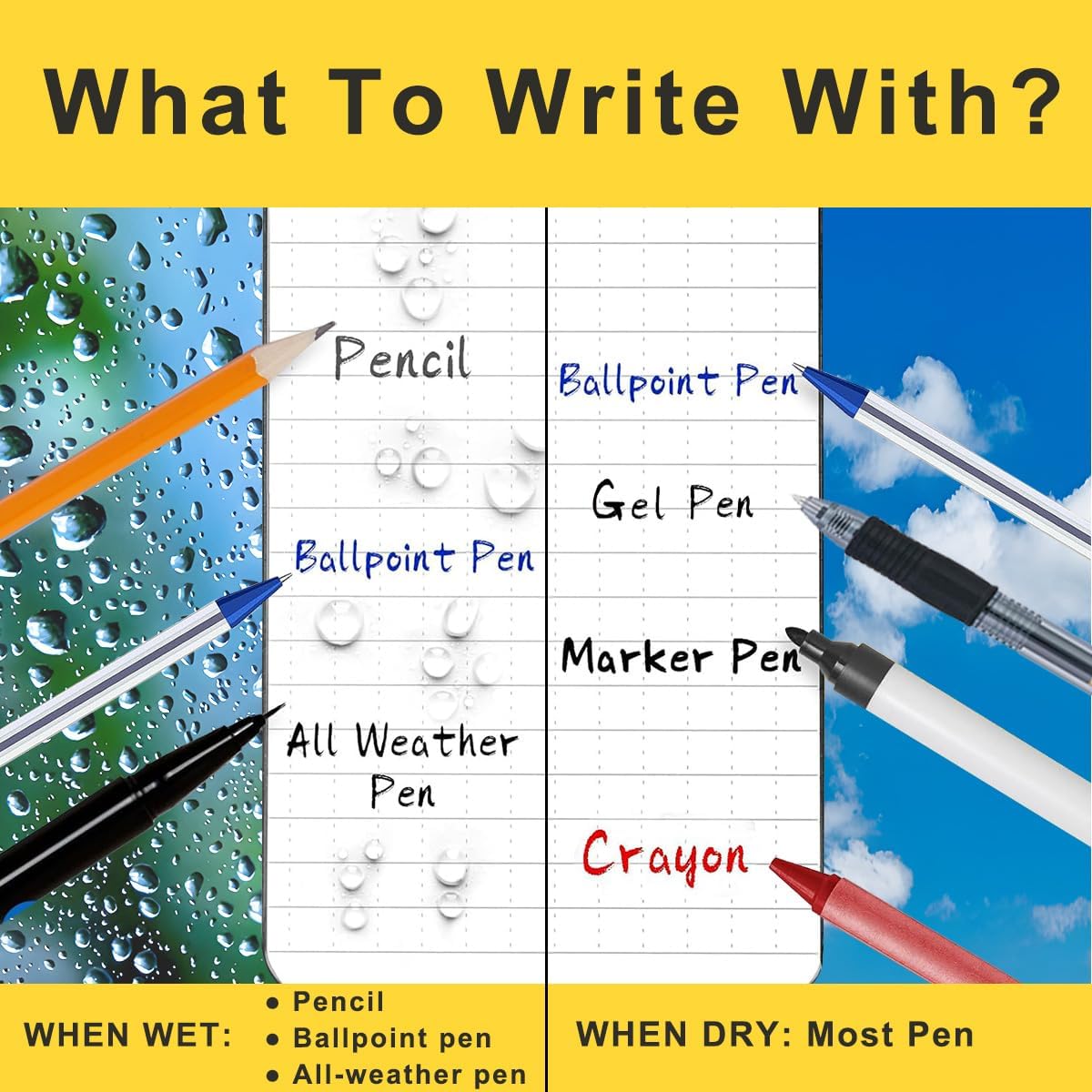 Large Fully Waterproof Side Spiral Notebook 8.5" x 11" with Stone Paper and Hard Cover