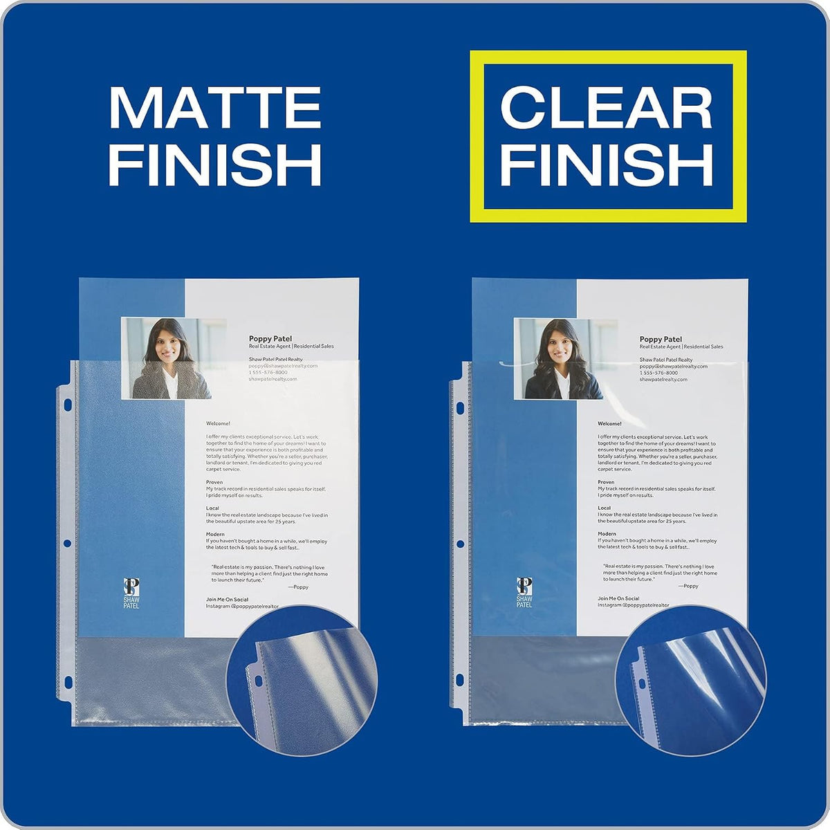 Oxford Sheet Protectors, 100 Pack, Letter Size (8.5 x 11)