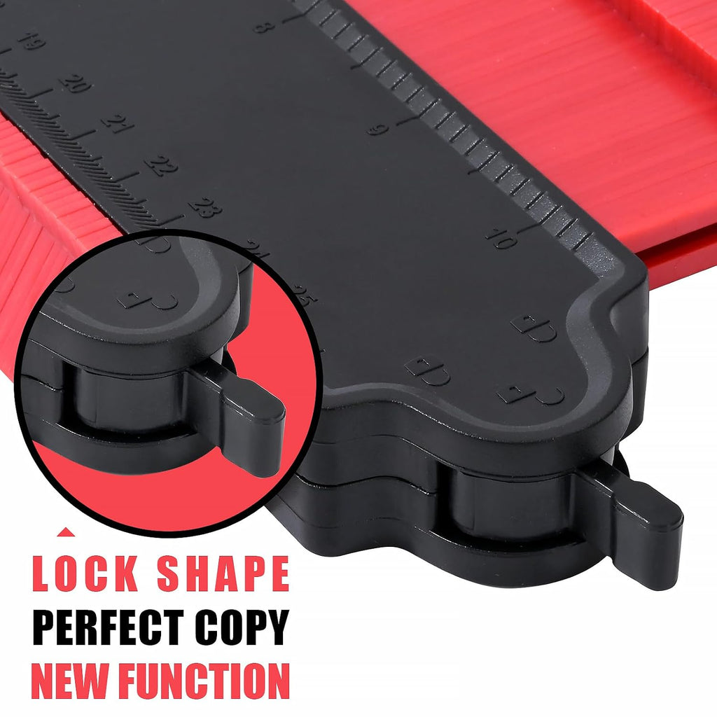 10" Contour Duplication Gauge，Adjustable Lock ，Precisely Copy Irregular Shape ，Irregular