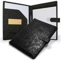 Professional Padfolio Portfolio Binder, Textured Embossing Faux Leather