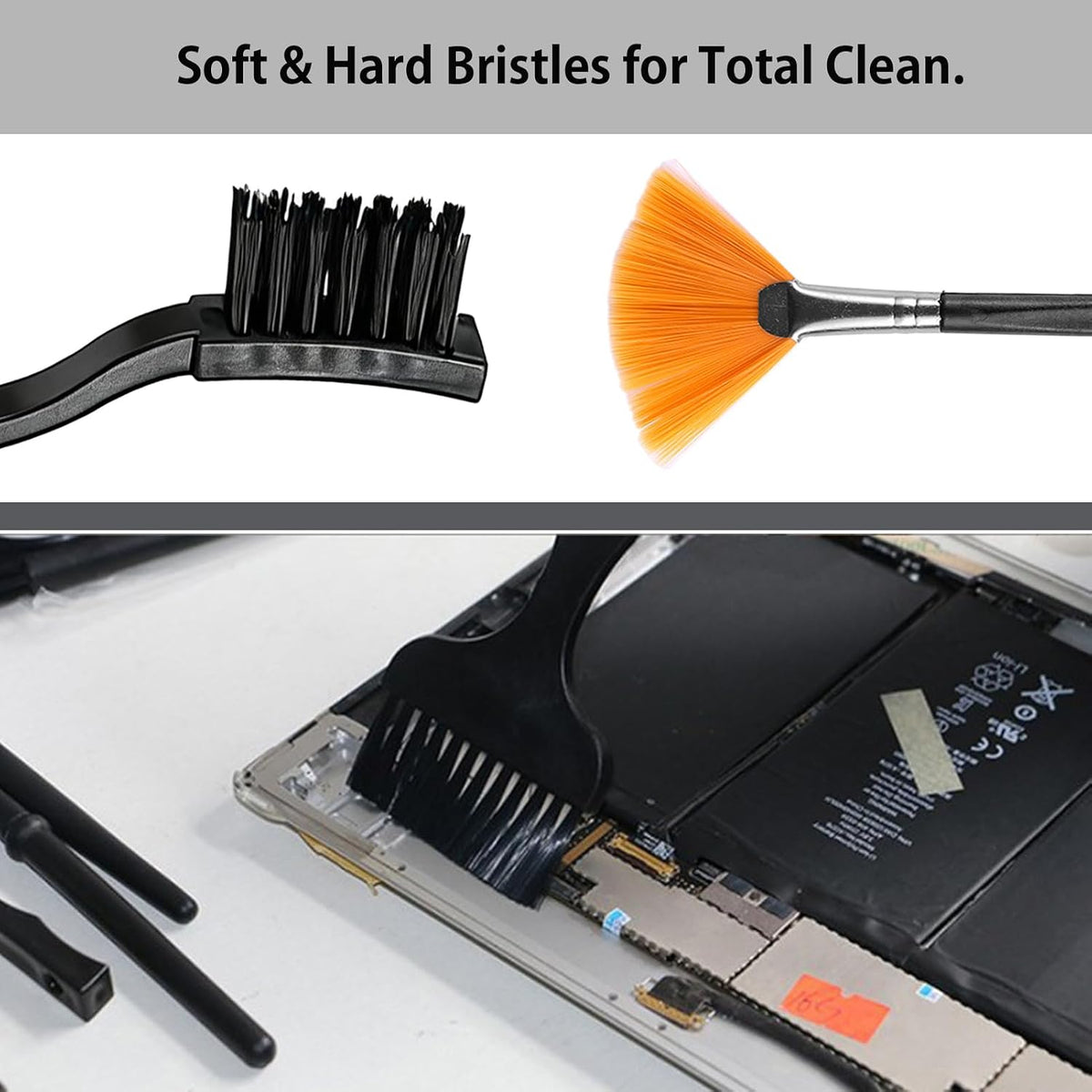 10PCS Anti Static Brush Kit, Small Cleaning Brushes for Keyboard PCB Motherboards Circuit