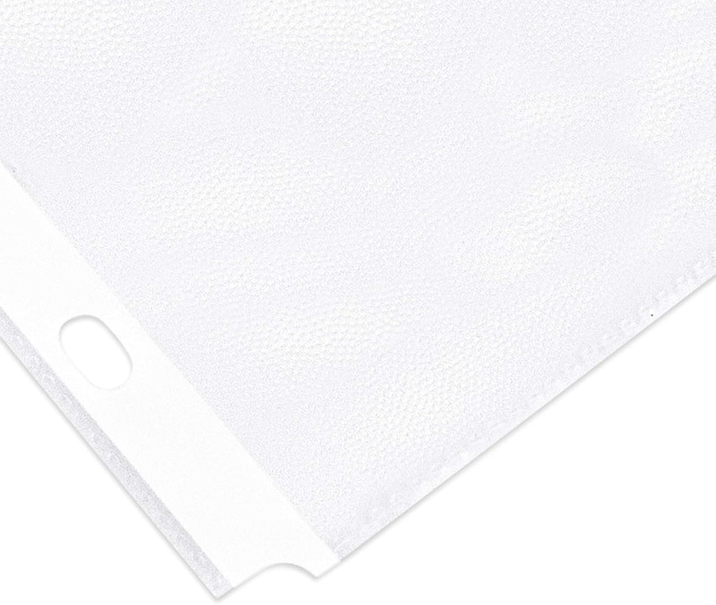 Amazon Basics Durable Clear Sheet Protectors for 3 Ring Binder, 8.5 in x 11 in, 3 holes