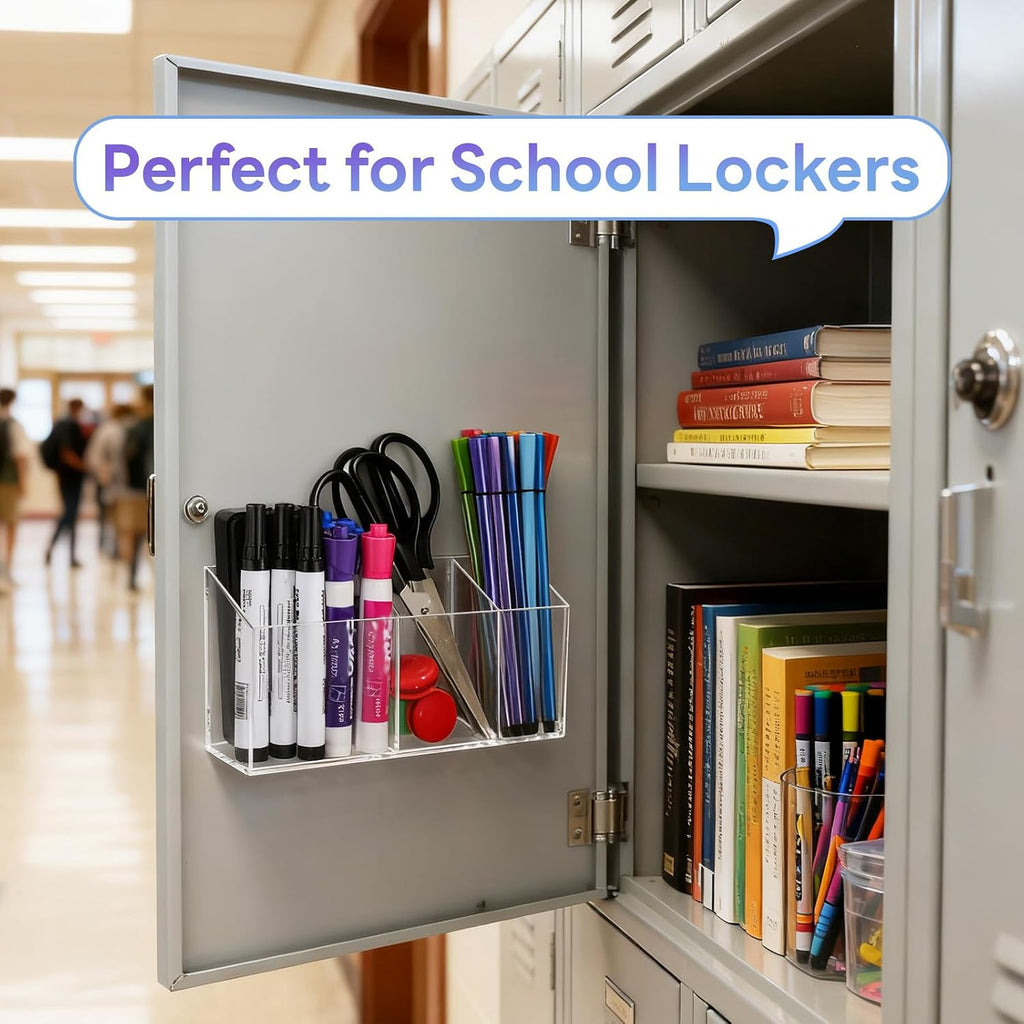 Magnetic Dry Erase Marker Holder for Whiteboard & Fridge & Locker