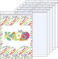 6 Pack 8.5" x 11" Resealable Zip Sheet Protectors