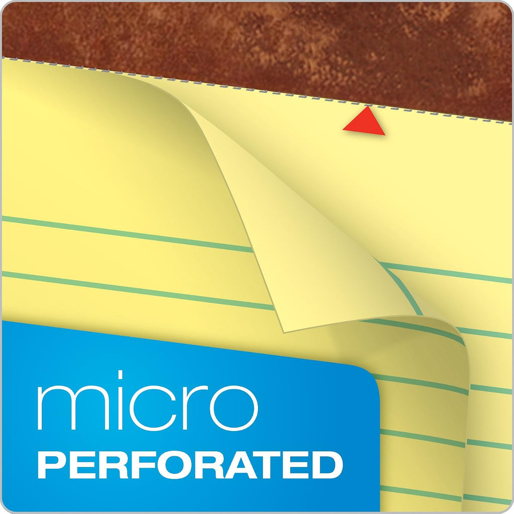 TOPS The Legal Pad Writing Pads, 8-1/2" x 11-3/4", Canary Paper, Legal Rule, 50 Sheets