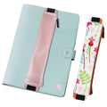 MoKo Elastic Pen Holder for Notebook, 4 Pack PU Leather Pencil Pouches