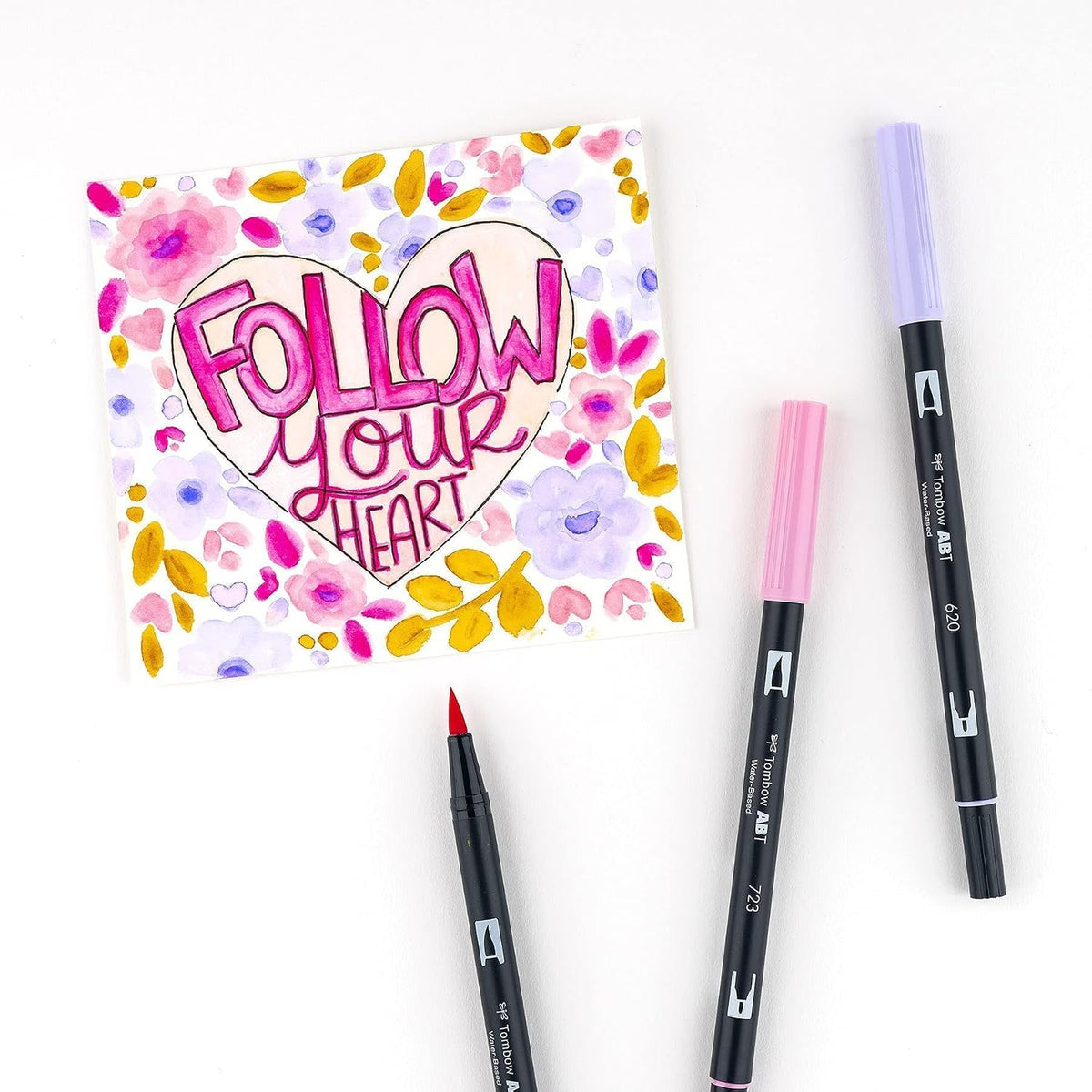Tombow 56228 Dual Brush Pen Art Markers Sweetheart, Portrait, 1 Count (Pack of 6)