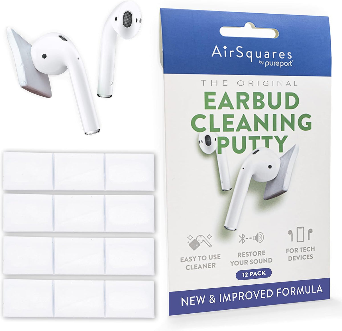 Airpod Cleaning Kit, The Original Earbud Cleaning Putty 12-Pack