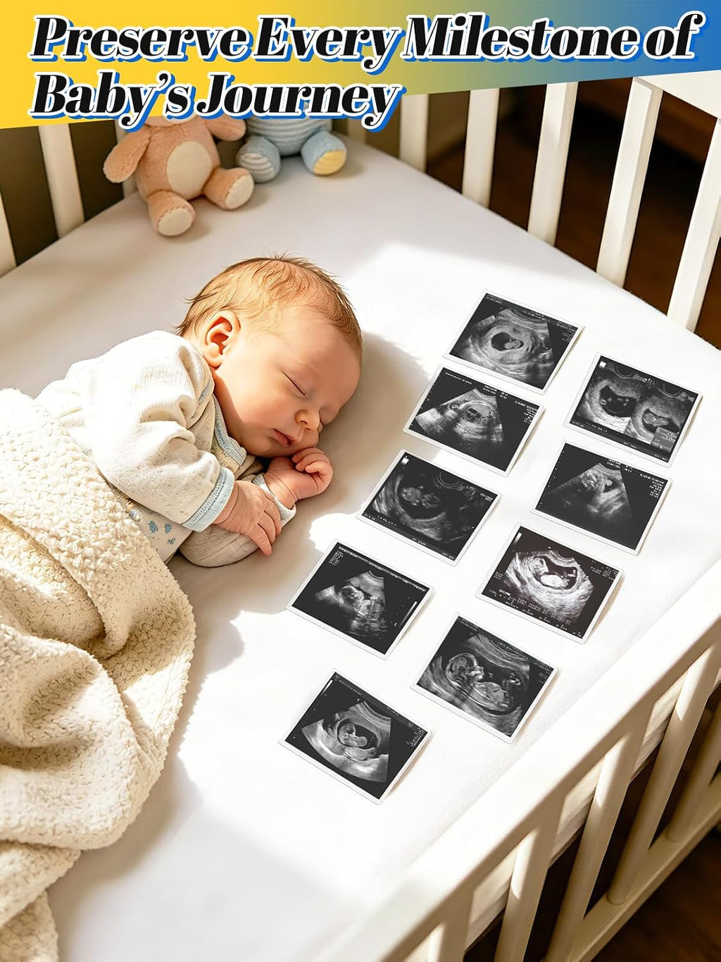 Easy-Slide Photocard Sleeves Photo Protector for 3x4in Ultrasound Pictures