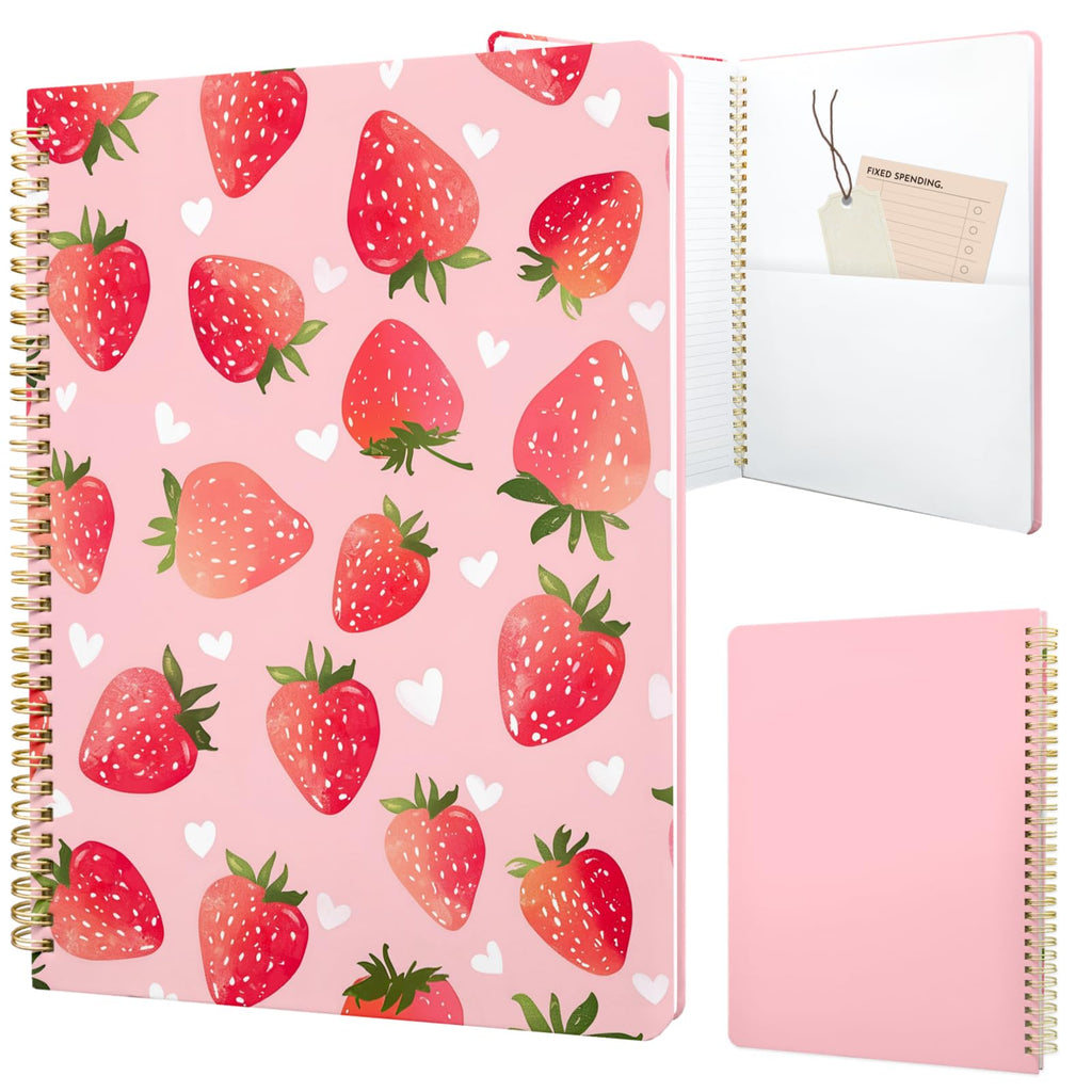 Cute Spiral Notebook 8.5 x 11 Graph Paper Journal A4, Plant Flower
