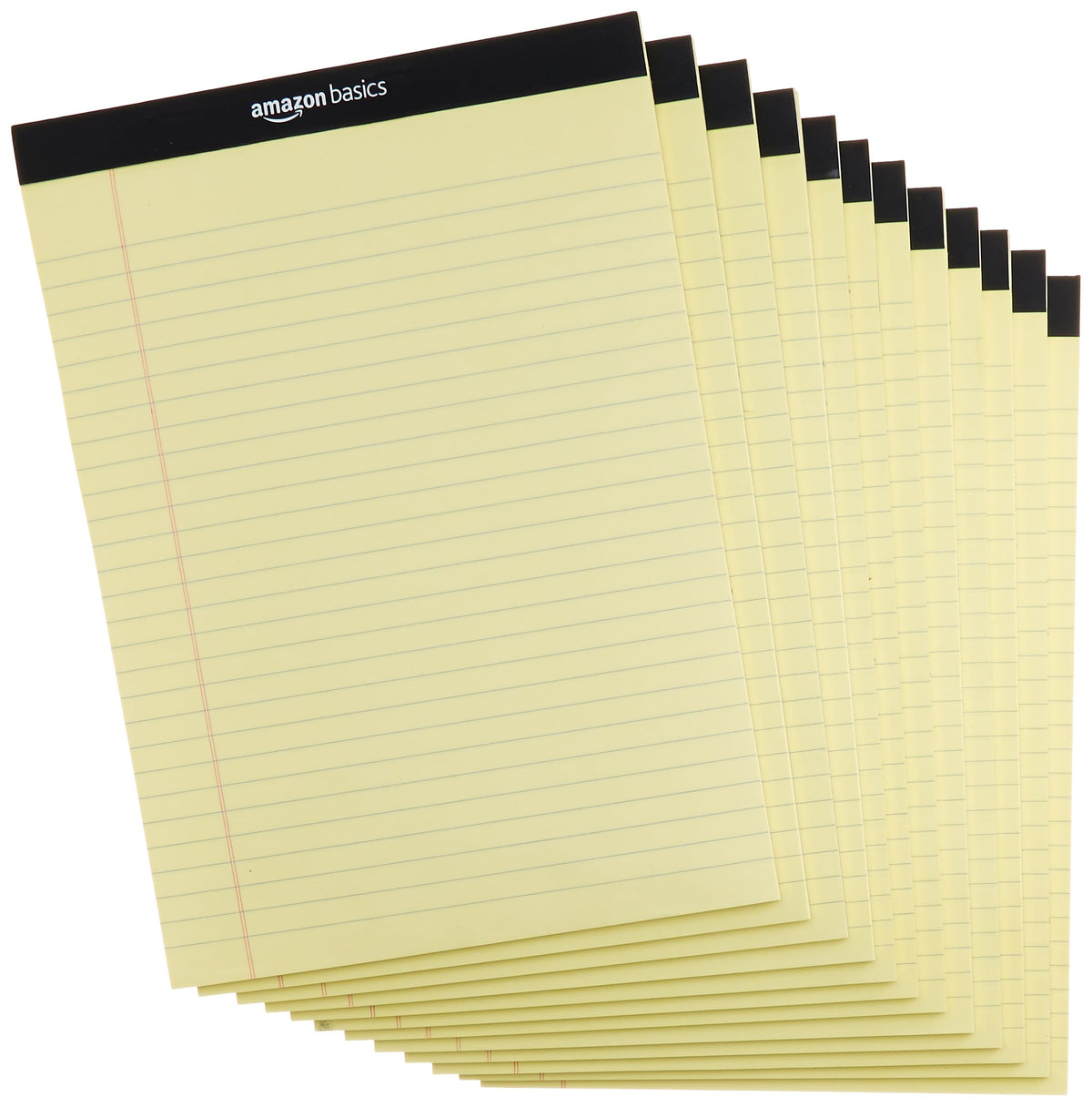 Amazon Basics Wide Ruled Lined Writing Note Pads for Office Supplies, 8.5" x 11.75"
