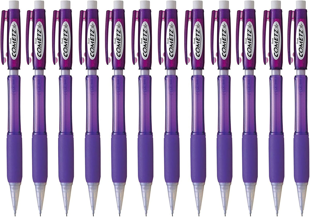 Pentel Cometz Automatic Pencil, 0.9mm, Orange Barrel, Box of 12 (AX119F)