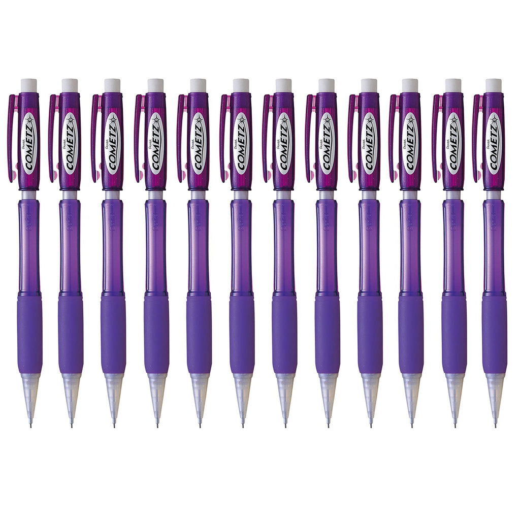 Pentel Cometz Automatic Pencil, 0.9mm, Orange Barrel, Box of 12 (AX119F)