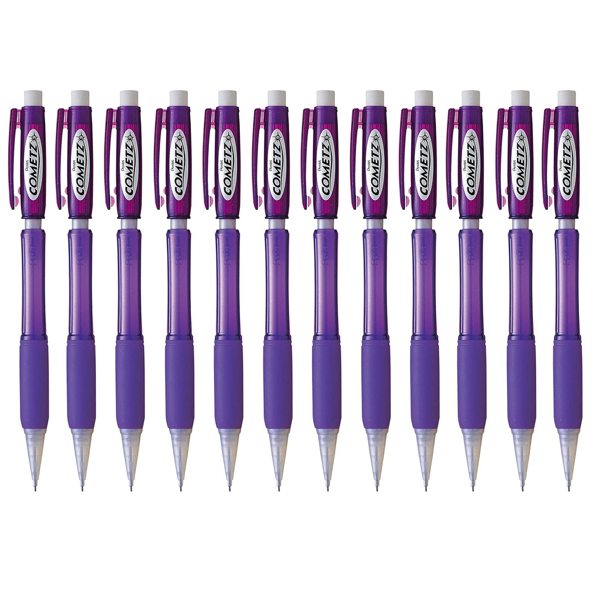Pentel Cometz Automatic Pencil, 0.9mm, Orange Barrel, Box of 12 (AX119F)