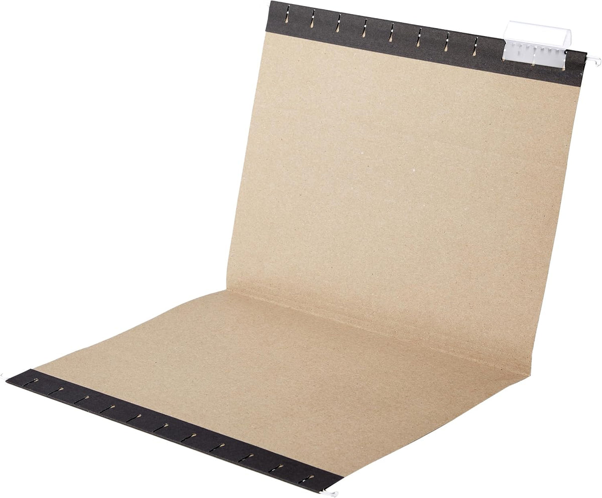 Amazon Basics Hanging File Folders with Adjustable Tabs for Document Organization