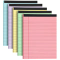 Thboxes 12 Pack 5x8 Legal Pads, College Ruled 6 Colors Totally 360 Sheets