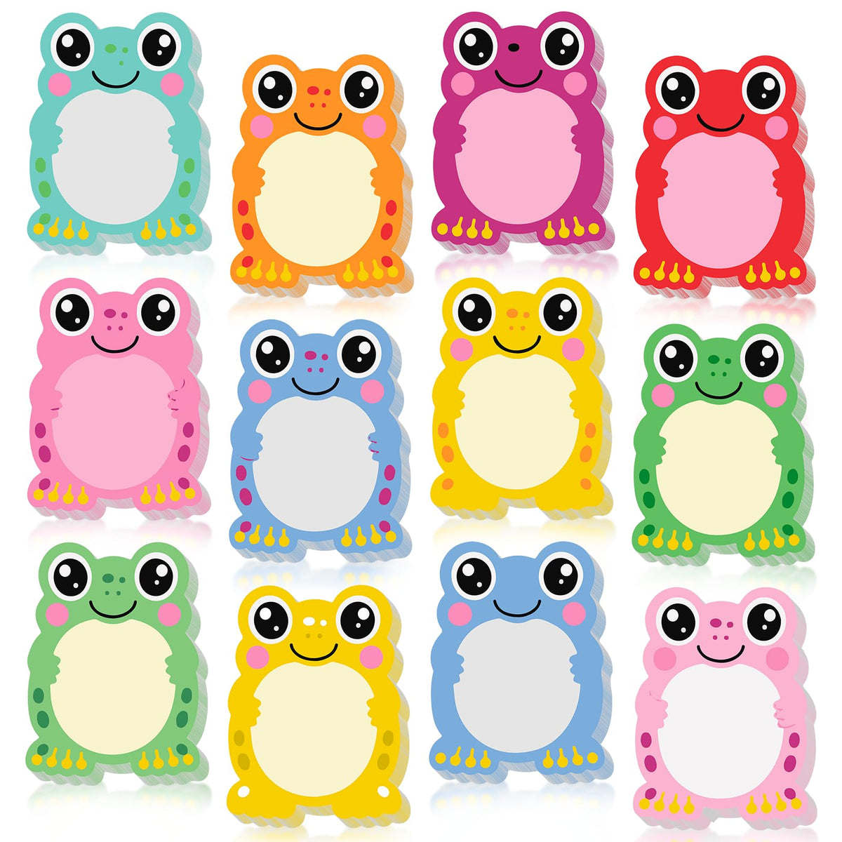 9 Dreamy Pastel Gradient Sticky Notes - Self-Adhesive Note Pads & Memo Notes for School
