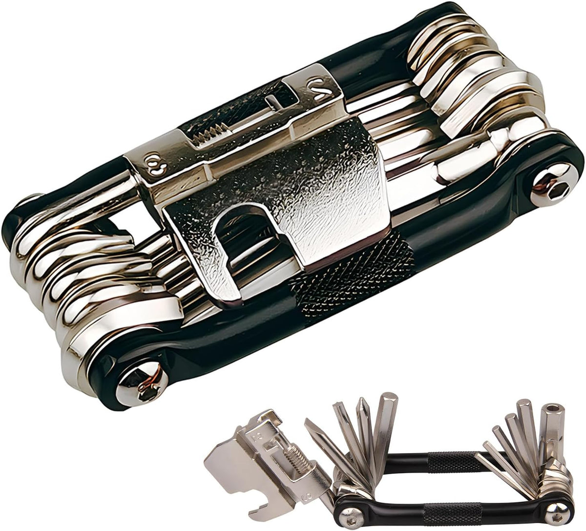 17 in 1 Bike Multi Tool Kit with Chain Breaker Ergonomic And Lightweight MTB Bike Repair