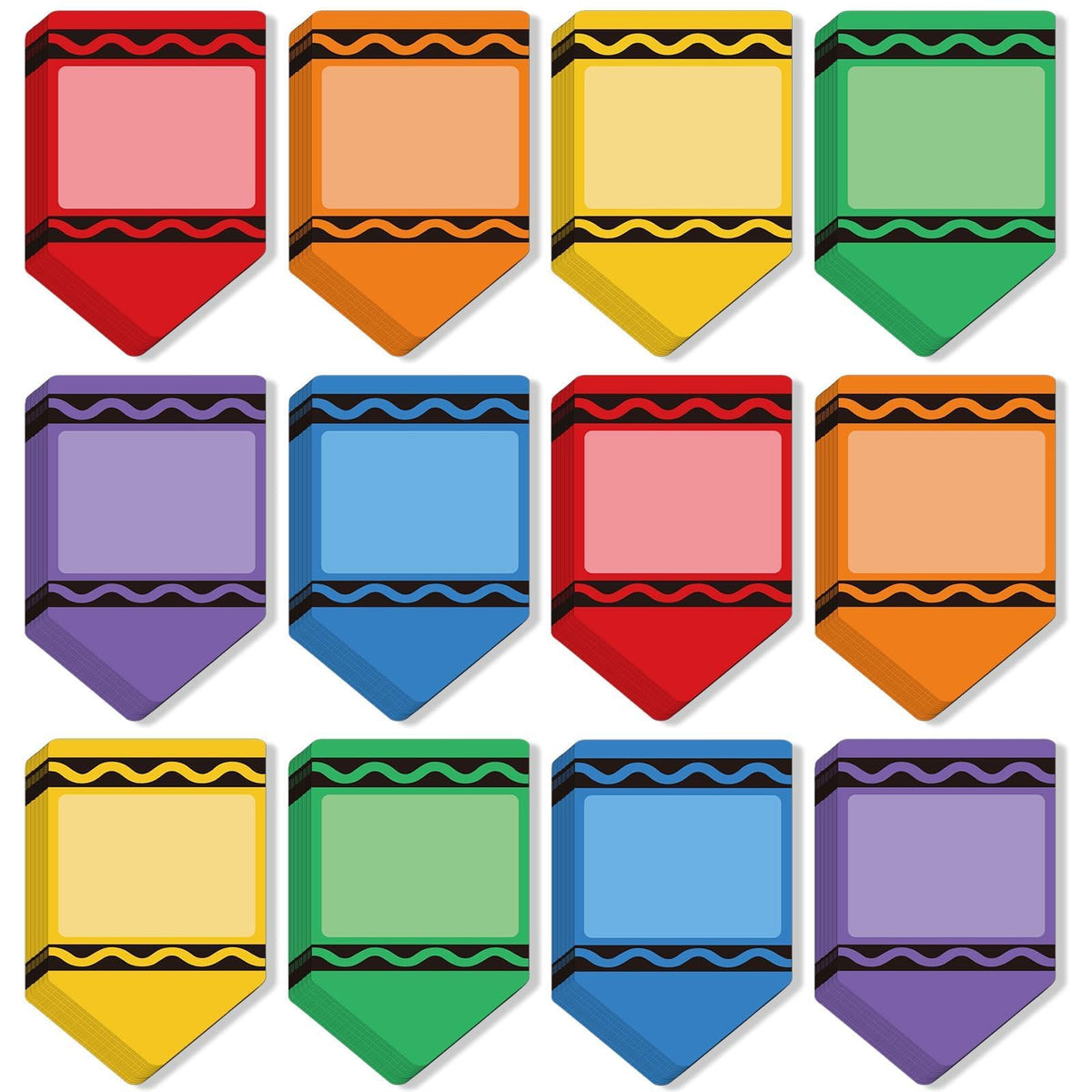 9 Dreamy Pastel Gradient Sticky Notes - Self-Adhesive Note Pads & Memo Notes for School